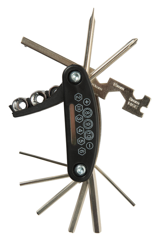 Bata 16-in-1 Multi-Tool Bicycle Repair Kit(Black)