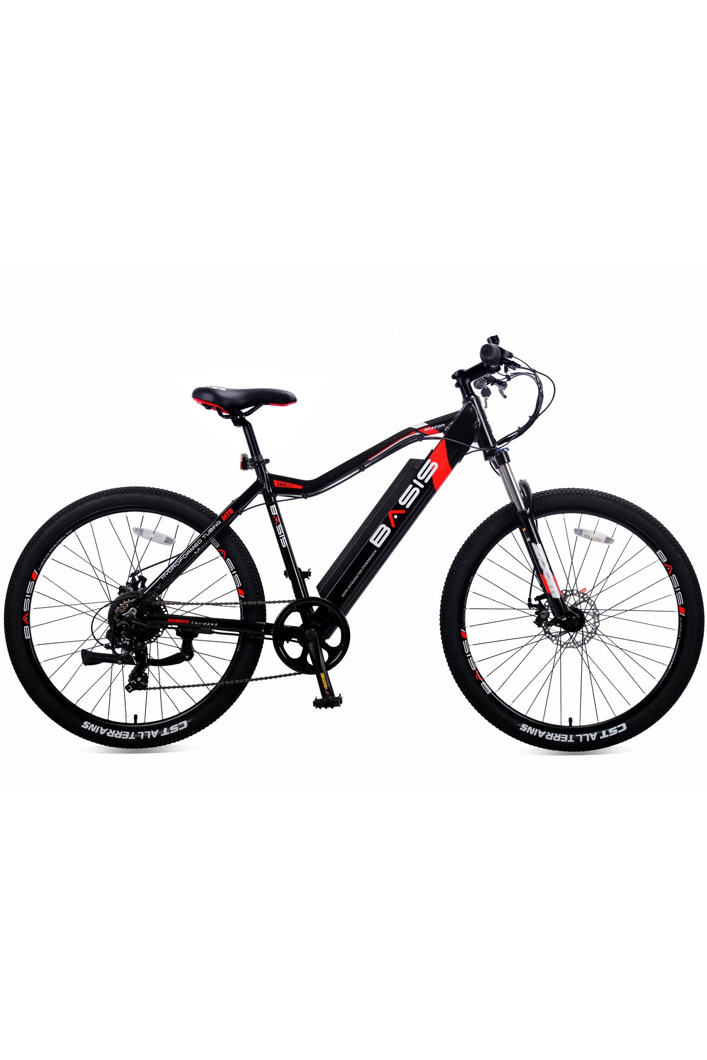 Bata Basis Beacon 27.5 Electric Mountain Bike 8.8Ah(19/Black/Red)